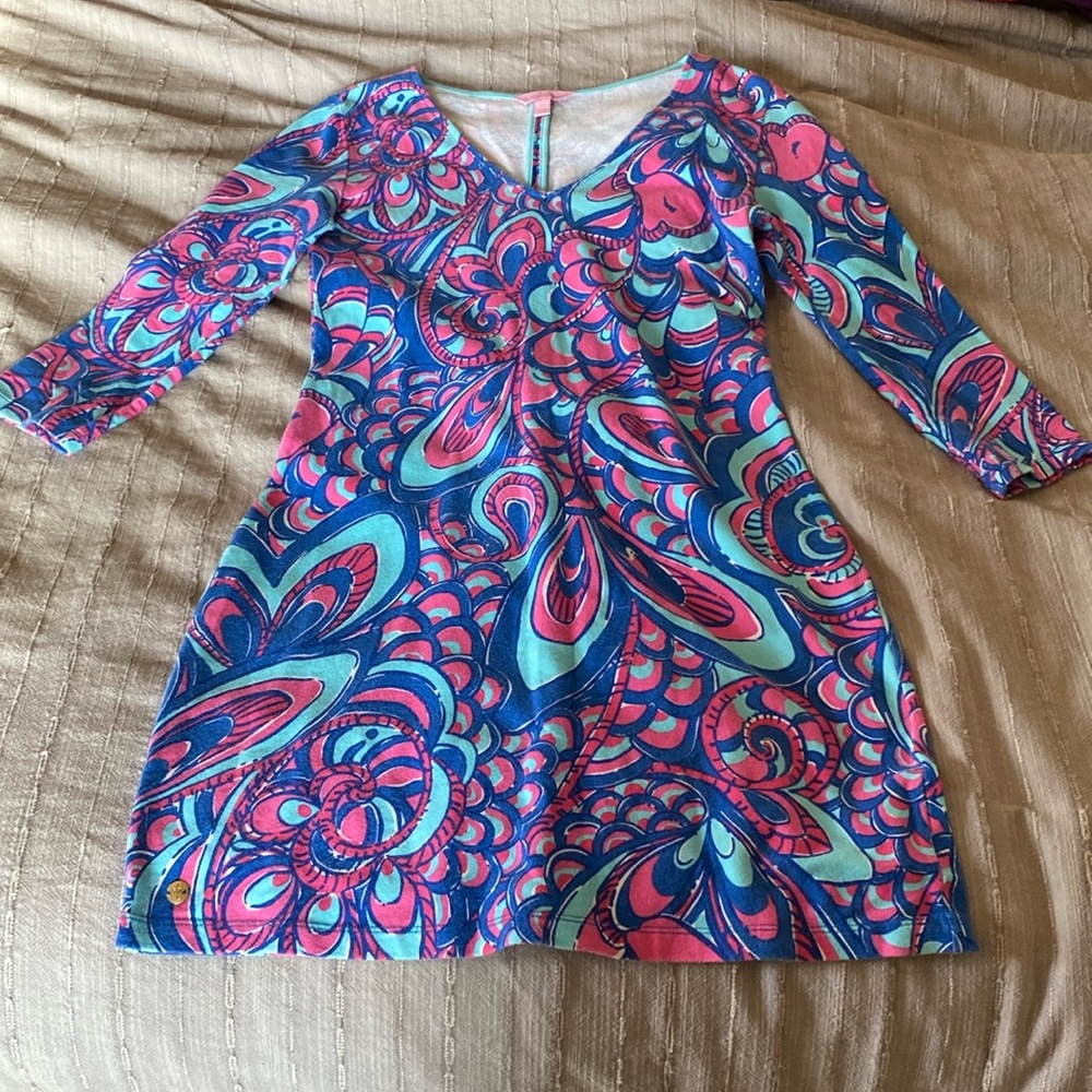 Lilly Pulitzer 3/4 Sleeve Fitted Dress